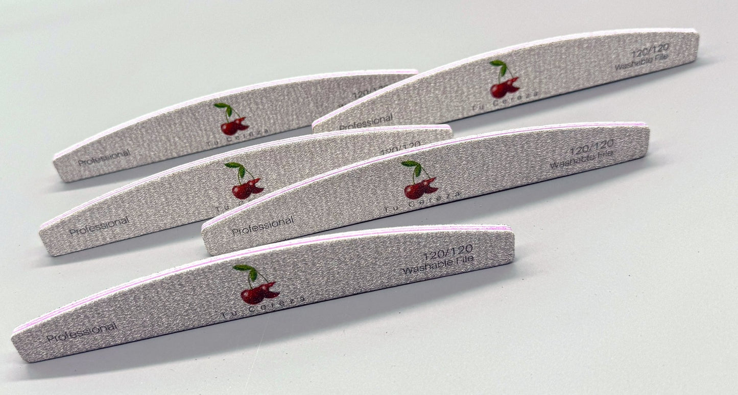 Tu Cereza 🍒 Professional Grey Harbor Bridge Nail Filer 120 Grit